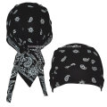 China OEM Produce Customized Logo Printed White Spider Webs Promotional Headscarf Head Wrap